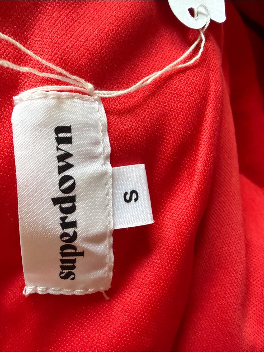 superdown Red Deep-V Ruffle Mini Dress - Picture 2 of 5